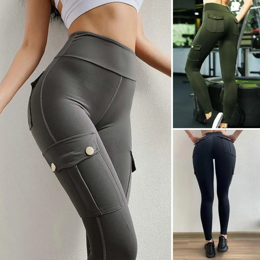 Velvet Lined Workout Pants Women Yoga Pants High Waist Yoga Pants with Pockets for Women Lifting Sport Leggings Tight for Gym